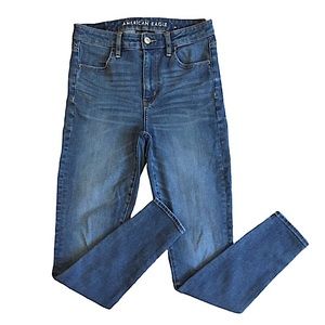 American Eagle 360 Next Level Stretch Super High Rise Jeggings Size 4